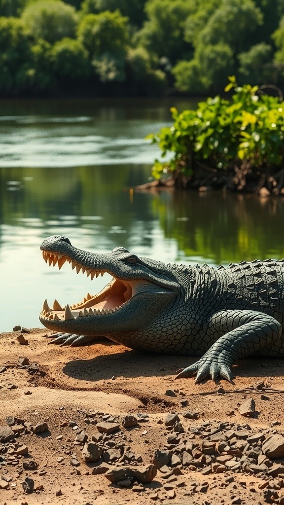 कुदरत की समझदारी: मगरमच्छ और सांप की टकराहट