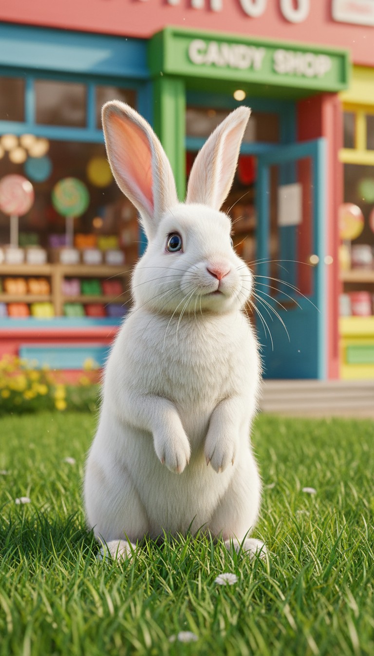 The Mischievous Rabbit's Candy Heist