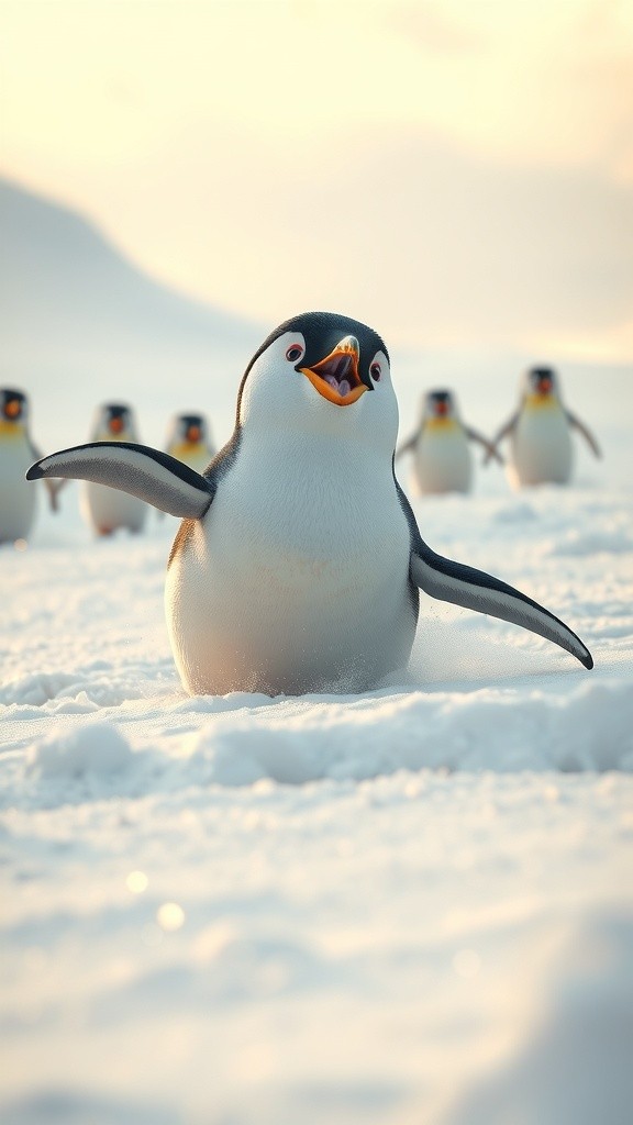 Romantisme Penguin: Lamaran Unik dengan Batu