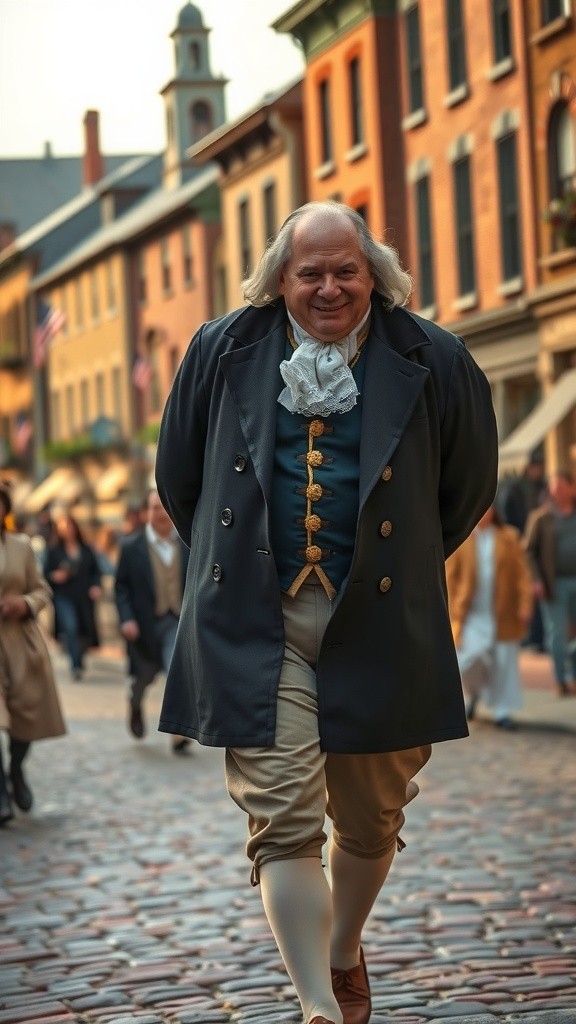 Franklin's Time Travel Through Philadelphia