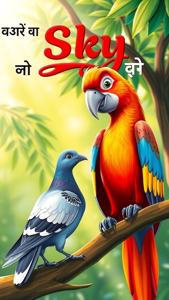 कबूतर की समझदारी और तोते की सीख