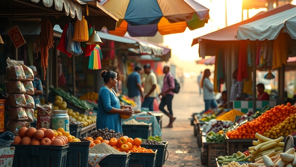 Vibrant Morning Markets in Kerala