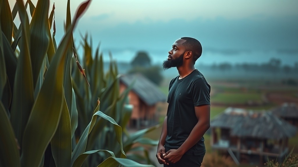 A Farmer's Resolve: Okoro's Journey through Drought