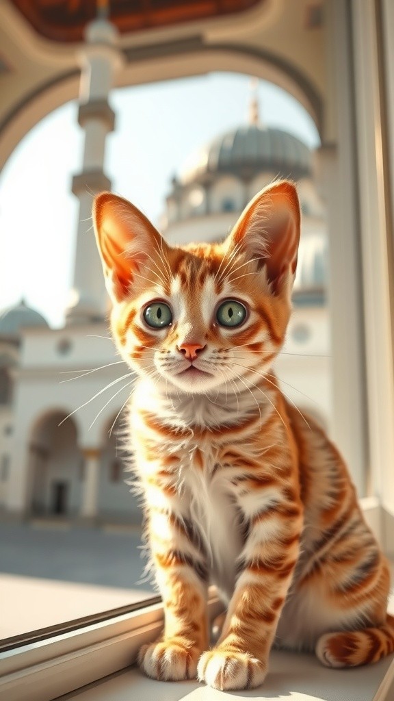 Kucing yang Datang Lebih Awal ke Masjid