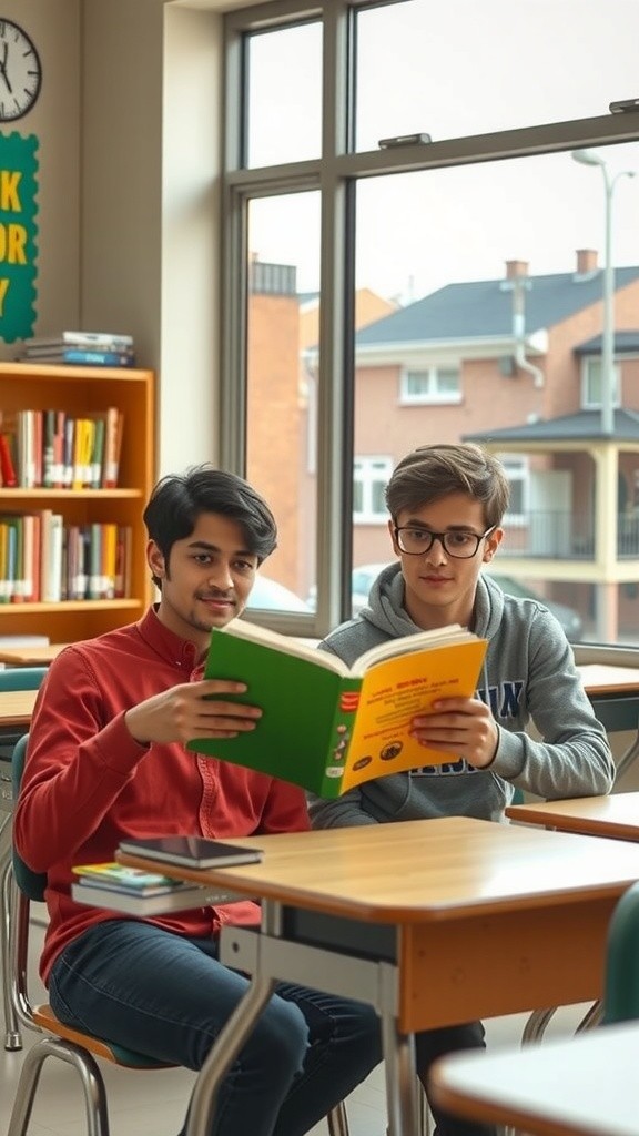 أحمد وخالد: رحلة نحو عادات صحية أفضل