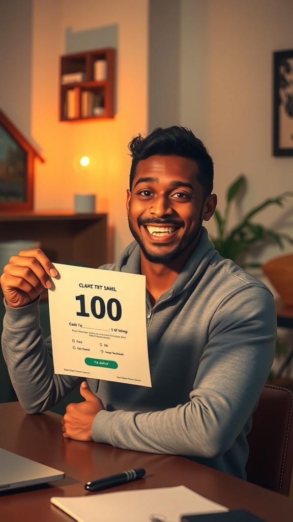 Nilai 100 untuk Tes Absensi