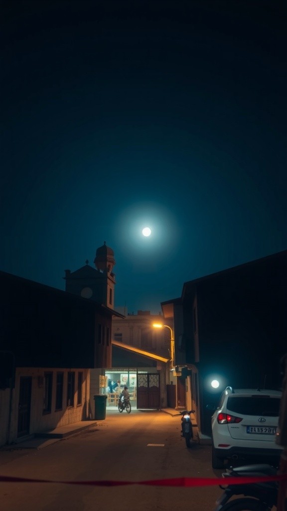 Starlit Moments: A Power Cut in Qasimabad