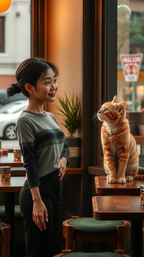 Kucing Jago Catur di Kafe