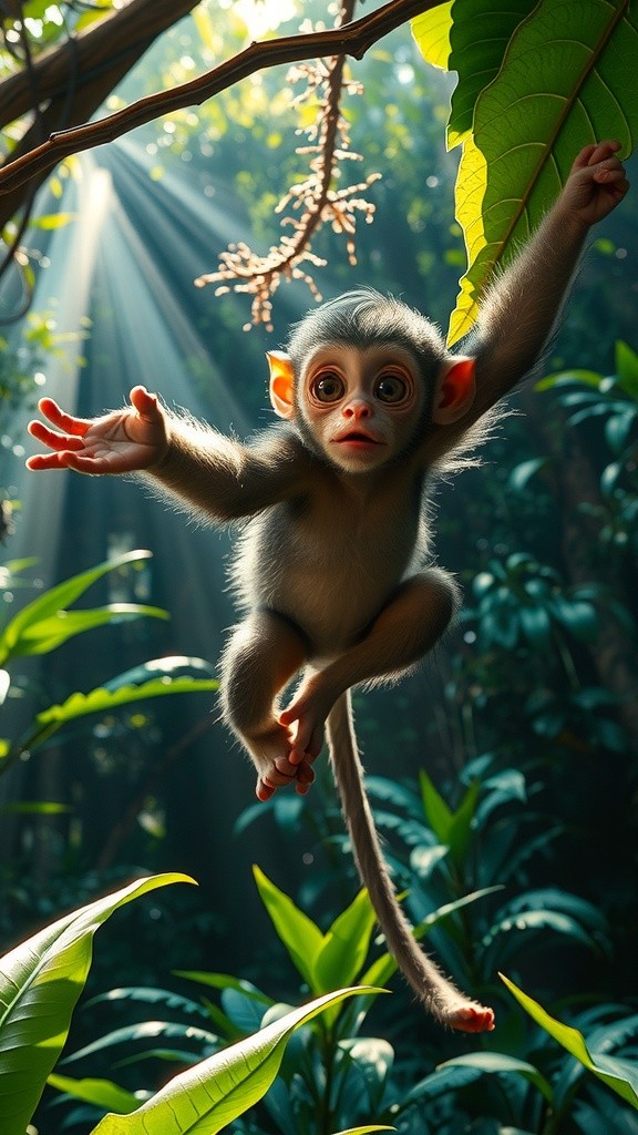 چالاک بندر کیلے چوری کرتا ہے