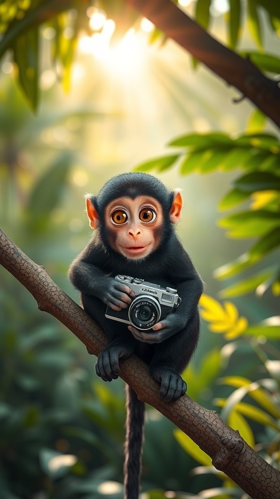 جنگل میں بندر کا ویلاگ