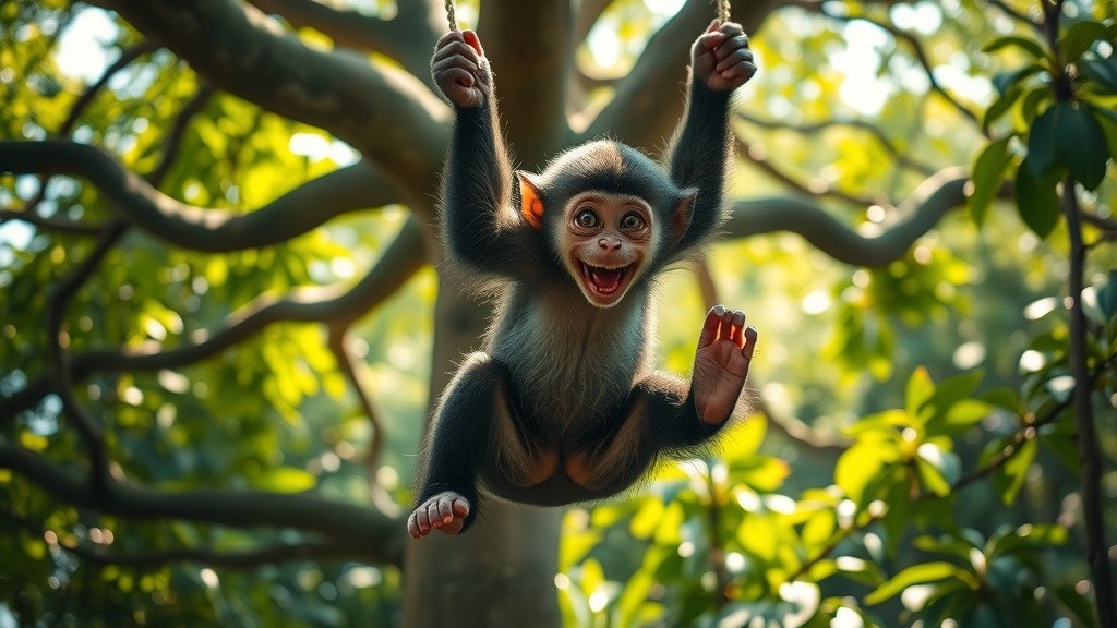 طویل ویڈیو بلاگ: بندر اور شیر