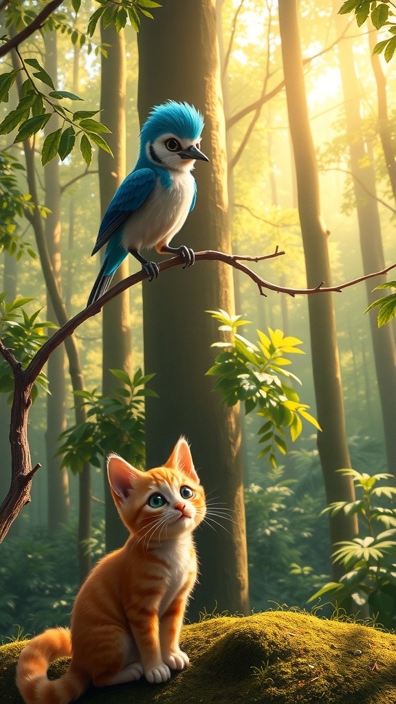 कौआ और बिल्ली की मजेदार कहानी