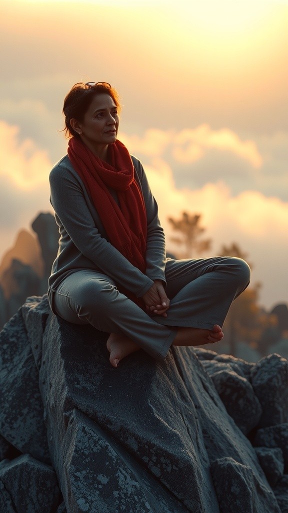 Kedamaian di Puncak Gunung