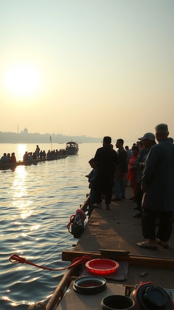 Kakek Tua Menunjukkan Ilmu Berjalan di Atas Air di Sungai Gangga