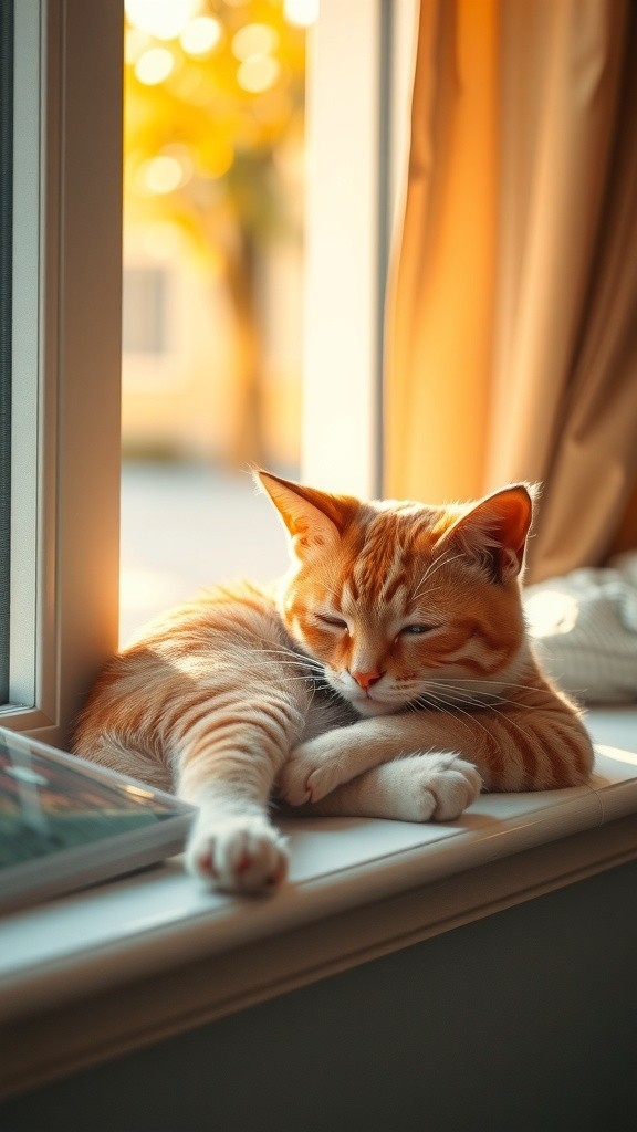 Whiskered Serenity: A Cat's Journey Through Home