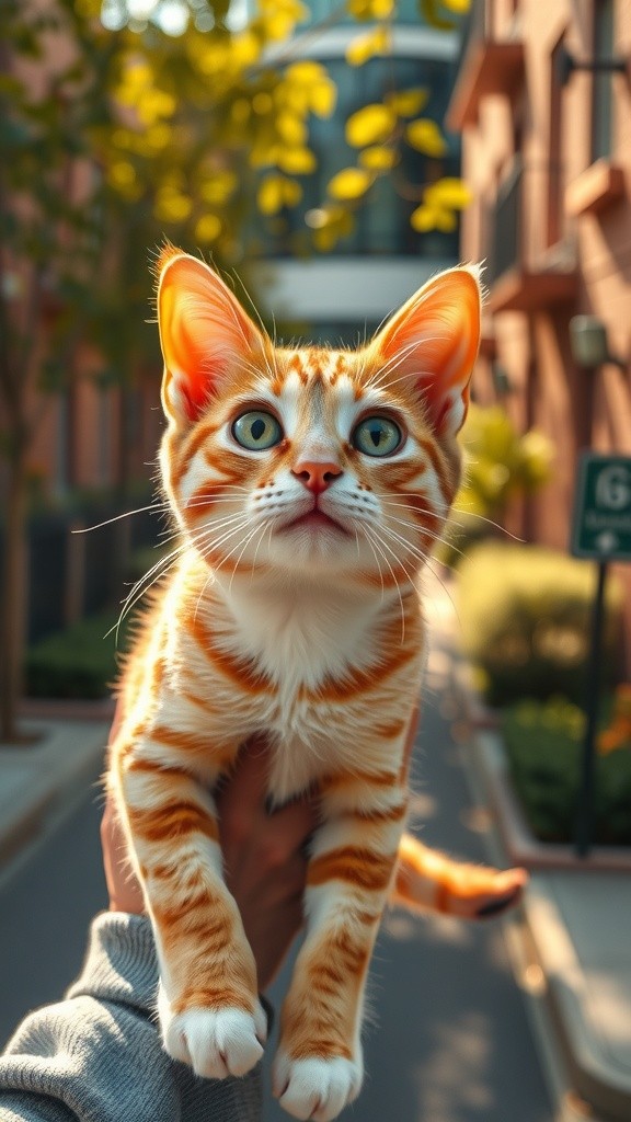 Kucing Satpam yang Suka Minta Dielus