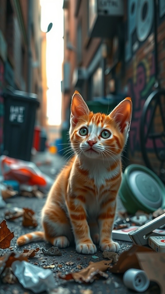 Keberanian Abu Si Kucing Kecil