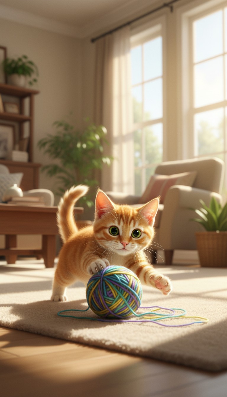 Whiskers: The Charming Orange Tabby Adventure