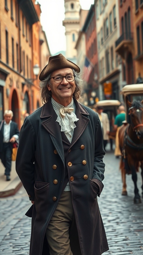 Franklin's Time Warp: A Smartphone Surprise!