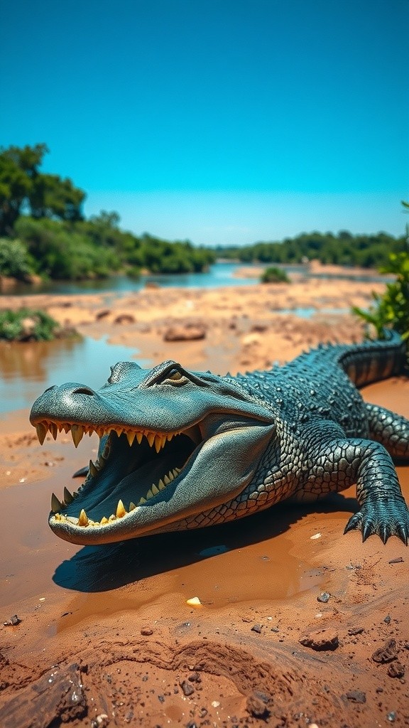 Crocodile vs Coconut: A Unique Snack!