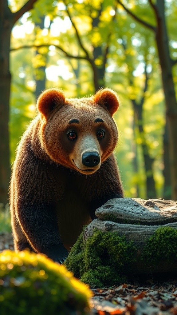 The Bear in the Tree Trunk