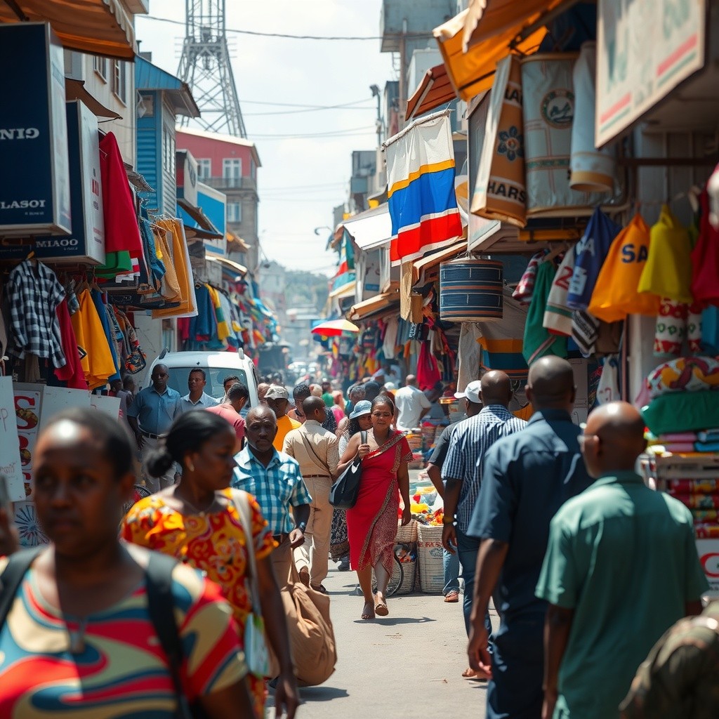 Amaka at the Bustling Nigerian Market