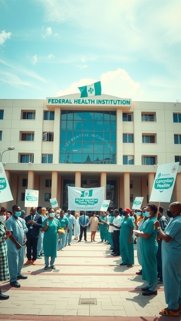 Nigeria Health Workers on Strike