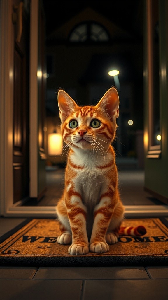 Kucing dan Pesan Wifi Malam