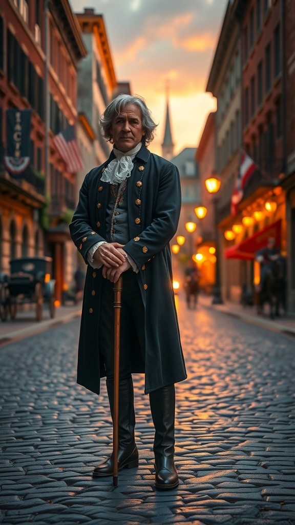 Franklin's Fascination: A Time-Travel Encounter with Modern Marvels