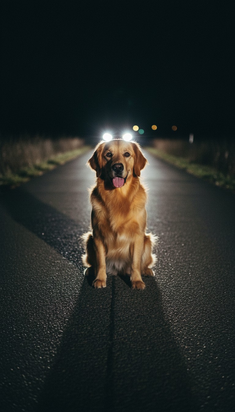 The Heroic Dog Who Blocked the Road