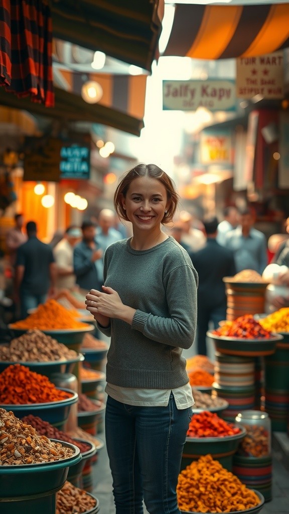 Russian Girl Celebrating Navaratri in India: Street Walk & Indian Cuisine