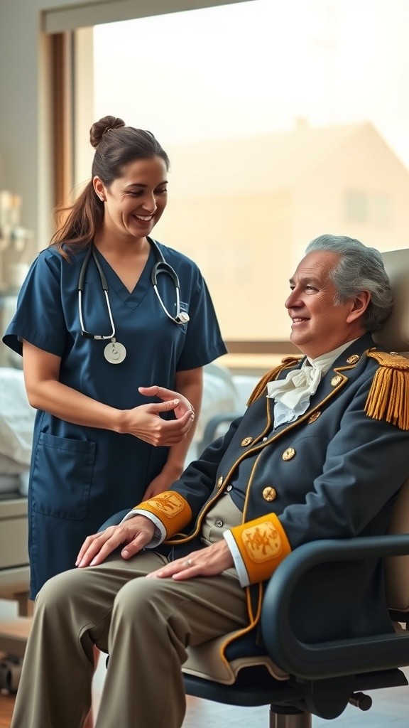 Nurses Measuring Patient Blood Pressure