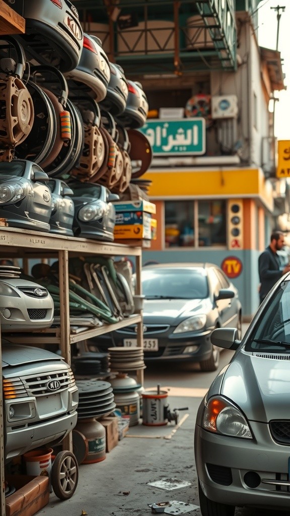 قطع غيار سيارات كيا وهيونداي في القهوجي اللاذقية