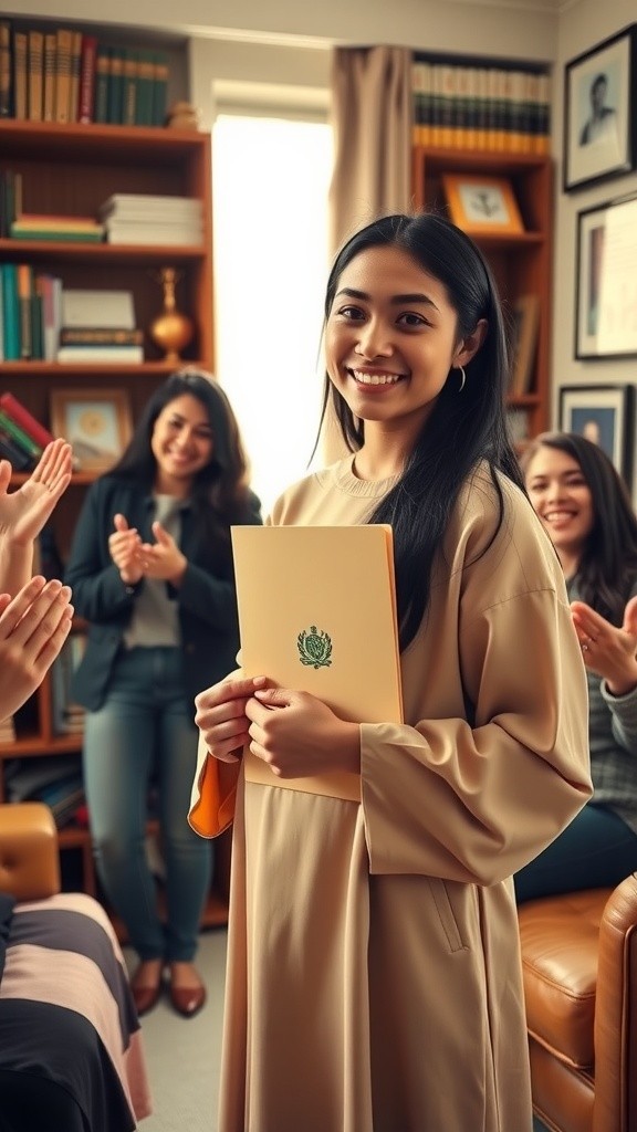 رحلة الشابة الطموحة نحو النجاح