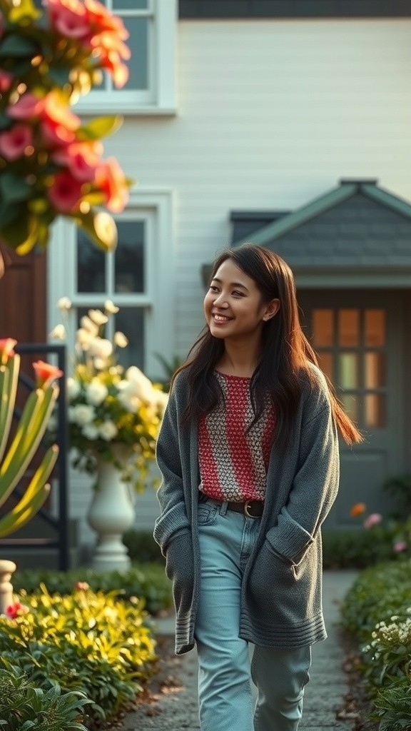 Perempuan Sedang Berjalan Jalan