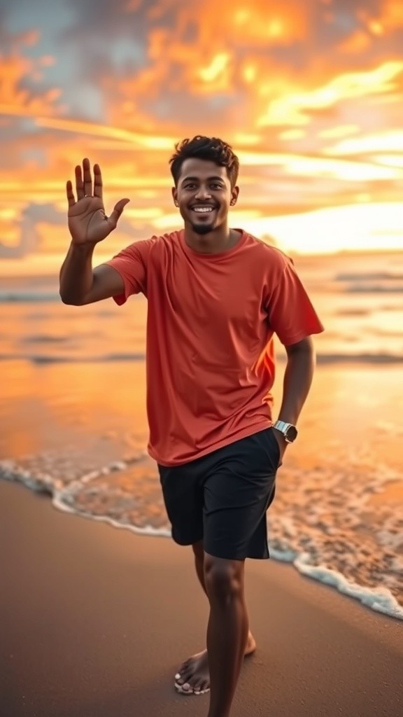 Keindahan Senja di Pantai