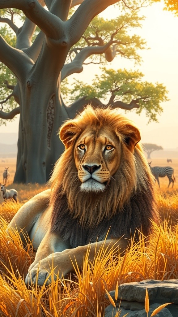 Leo the Lazy Lion Discovers the Value of Hard Work