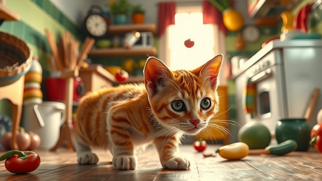 Clumsy Cat's Floury Fumble!