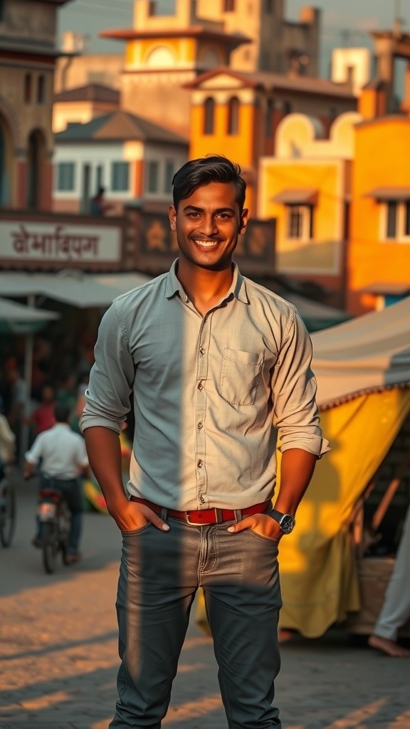 Divine Blessing: Hanuman with Devotee