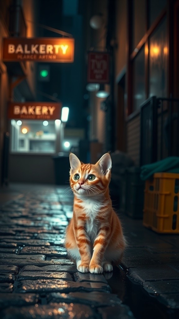 The Brave Cat Saves the Child