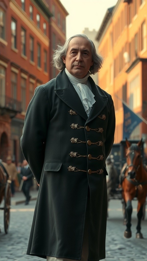 Franklin's Time-Traveling Encounter with the Wonders of the 21st Century