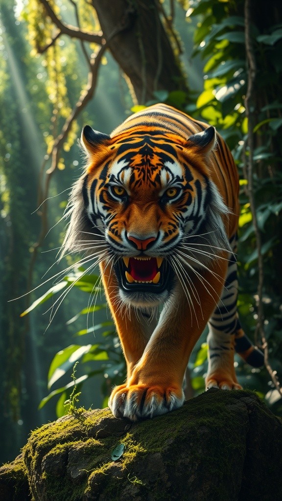 बाघ बनाम बंदर: ताकत और चालाकी की लड़ाई