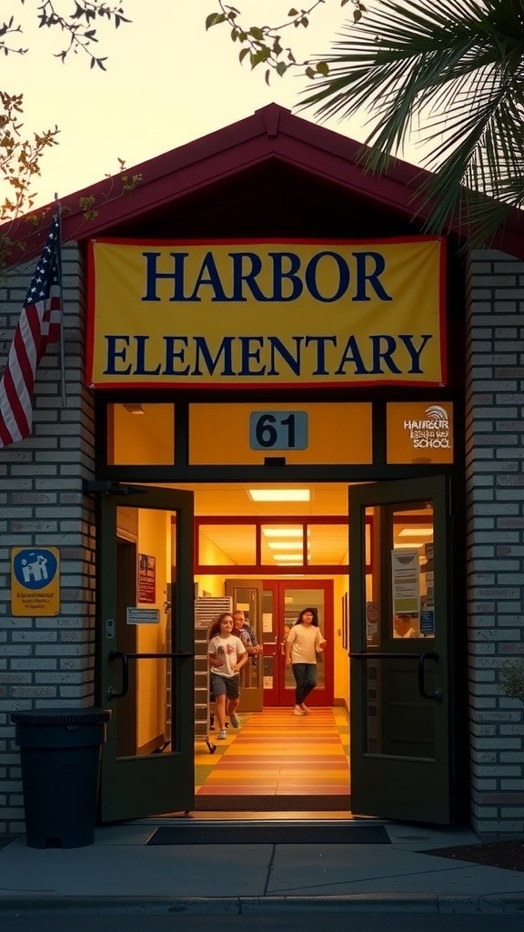 Liberty's First Day at Harbor Elementary