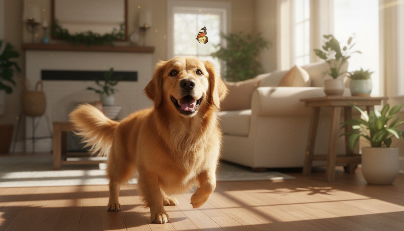 Dramatic Paw Lift: Family's Hilarious Panic Over Chubby Dog!