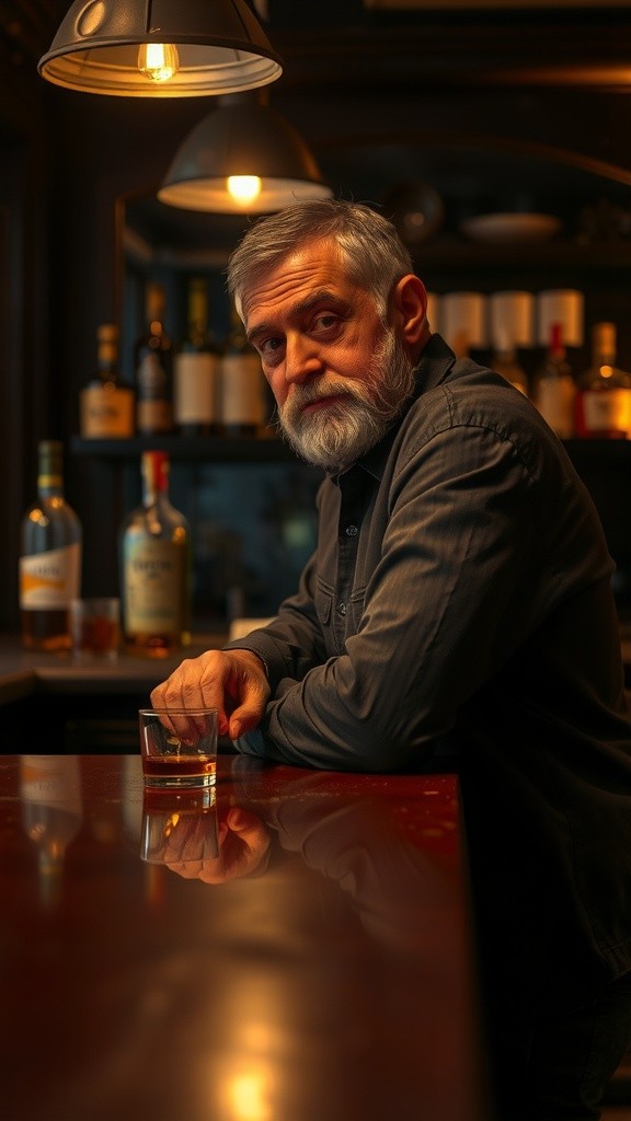 A Man Who Takes Too Much Alcohol