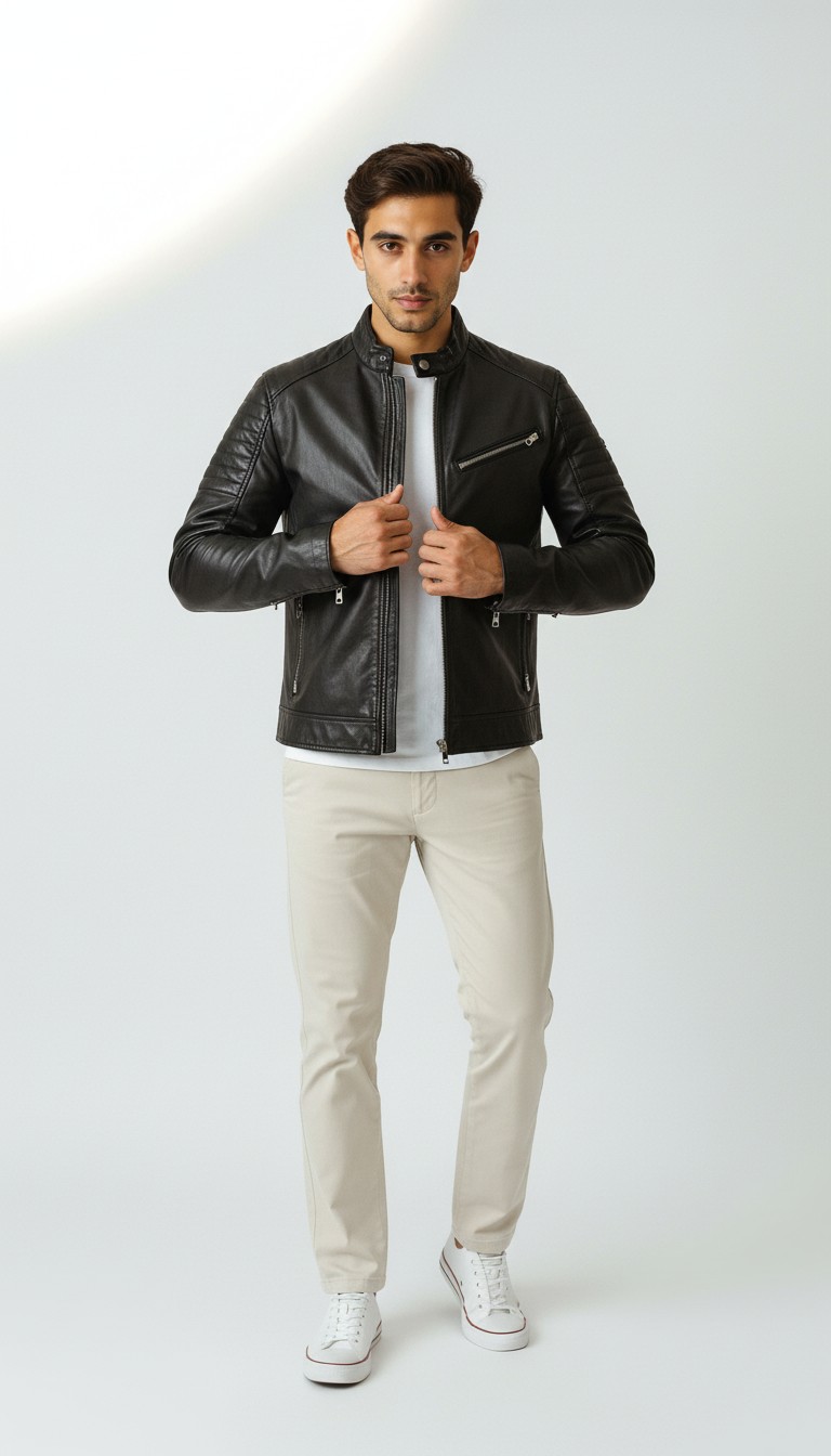 Stylish Long Sleeve Zipper Lapel Shirt for Men!