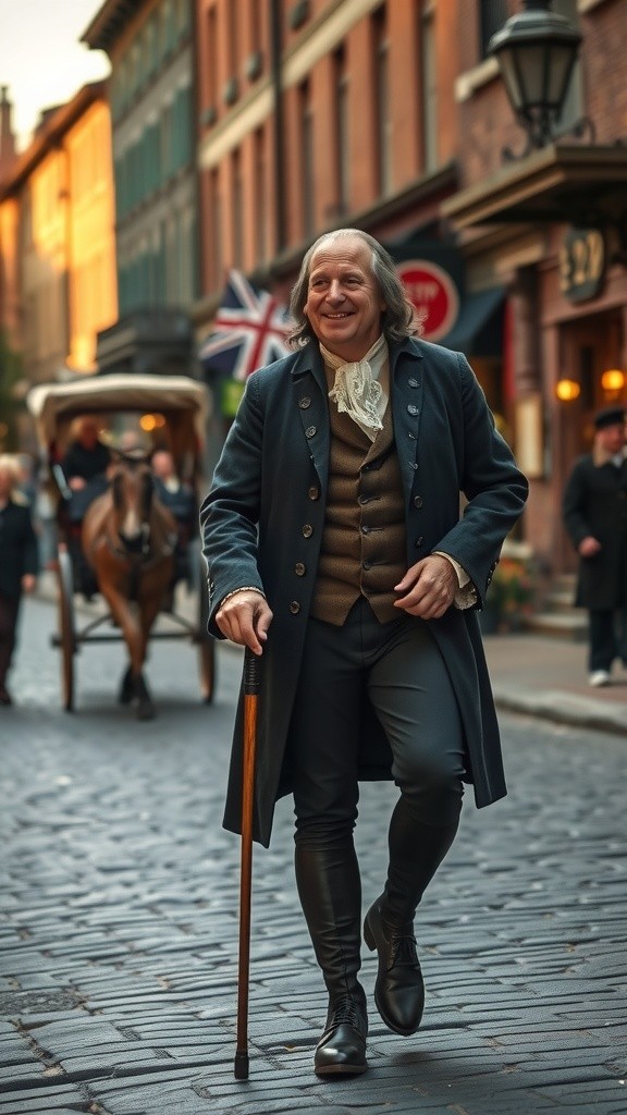 Benjamin Franklin's Modern Marvel: A Smartphone Surprise! (copy)