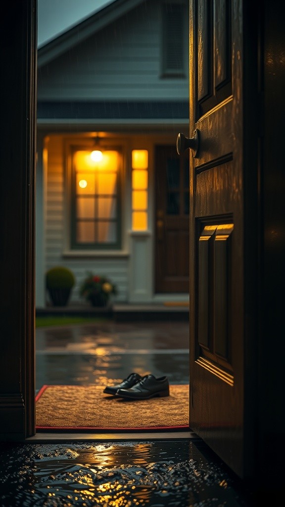 Sepatu Asing di Depan Pintu