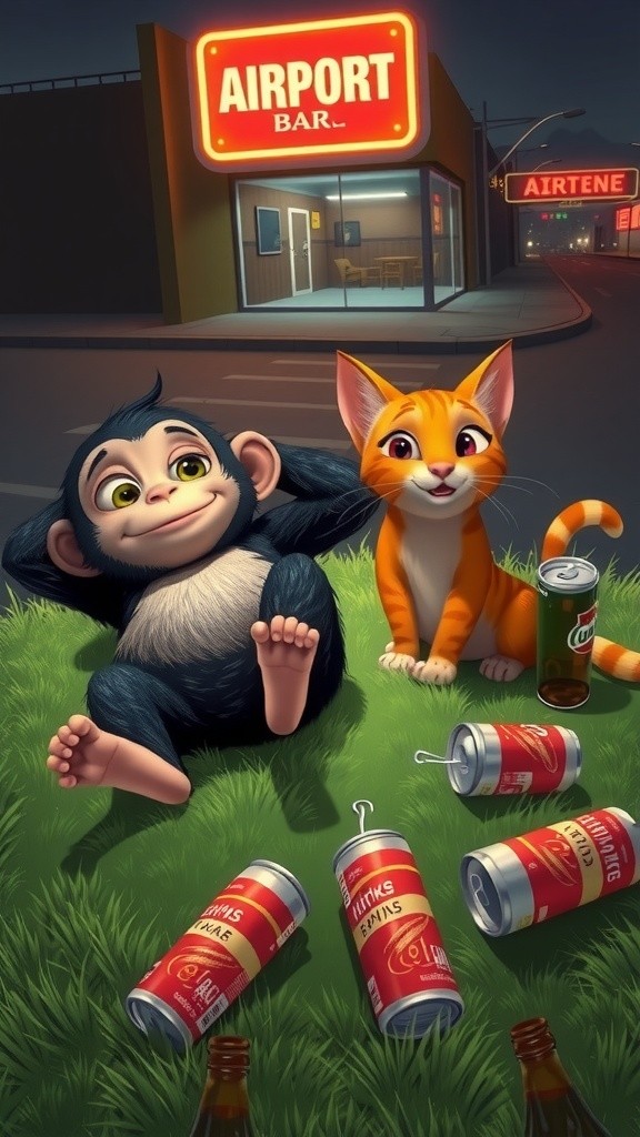 Drunken Monkey & Cat Adventures: Streets to Skies!