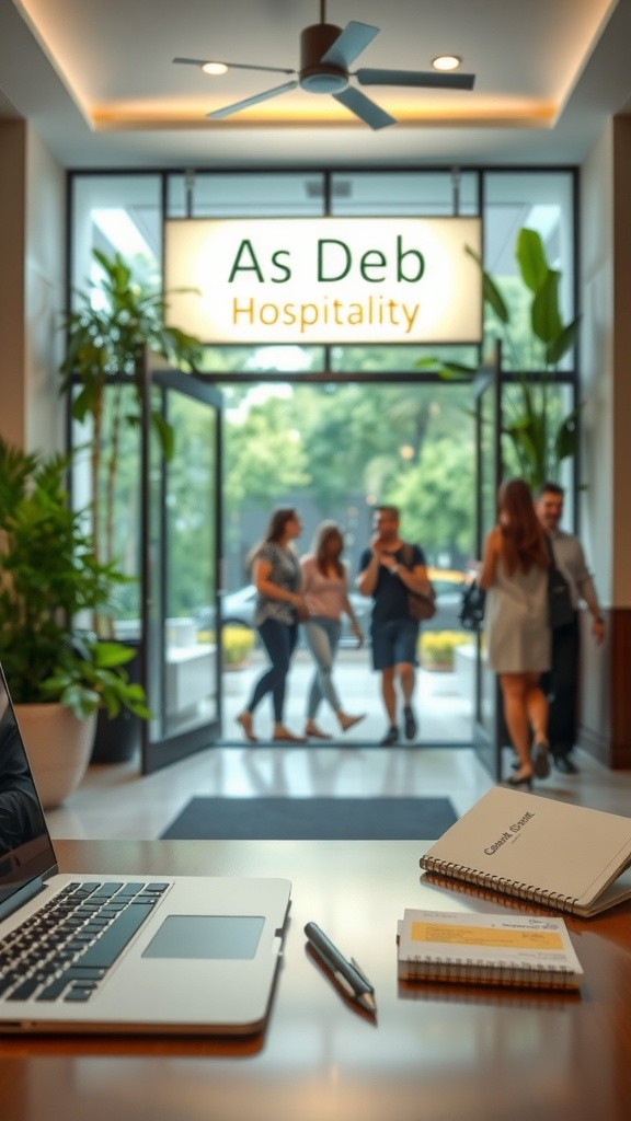 Registration Desk at As Deb Hospitality